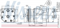 Kompresor klimatizace NISSENS 89123