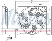 Ventilátor chladiče NISSENS 85868
