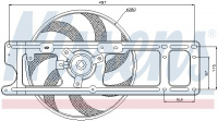 Ventilátor chladiče NISSENS 85254