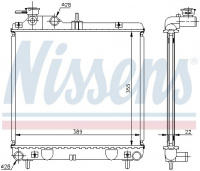 Chladič motoru NISSENS 67500A Chladič motoru NISSENS 67500A