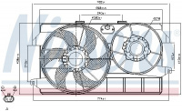 Ventilátor chladiče NISSENS 85262 Ventilátor chladiče NISSENS 85262