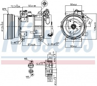 Kompresor klimatizace NISSENS 89148