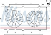 Ventilátor chladiče NISSENS 85269 Ventilátor chladiče NISSENS 85269