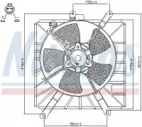 Ventilátor chladiče NISSENS 85272 Ventilátor chladiče NISSENS 85272