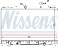 Chladič motoru NISSENS 67503