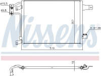 Chladič klimatizace NISSENS 940442 Chladič klimatizace NISSENS 940442