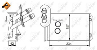 Výměník tepla, vnitřní vytápění NRF 58223