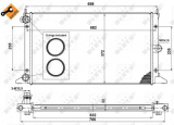 Chladič, chlazení motoru NRF EASY FIT 50592