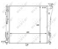 Chladič, chlazení motoru NRF 59087 Chladič, chlazení motoru NRF 59087