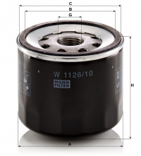 Olejový filtr MANN MF W1126/10