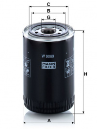 Olejový filtr MANN MF W9069