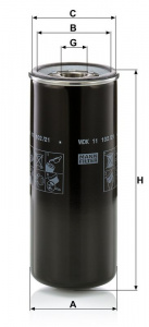 Palivový filtr MANN MF WDK11102/21 Palivový filtr MANN MF WDK11102/21