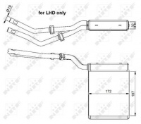 Výměník tepla, vnitřní vytápění NRF 54303