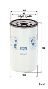 Olejový filtr MANN W1168/3 (MF W1168/3) Olejový filtr MANN W1168/3 (MF W1168/3)