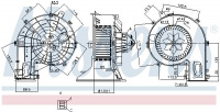 Vnitřní ventilátor NISSENS 87401 Vnitřní ventilátor NISSENS 87401