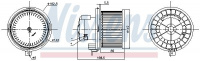 Vnitřní ventilátor NISSENS 87415 Vnitřní ventilátor NISSENS 87415
