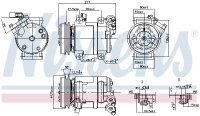 Kompresor klimatizace NISSENS 890064 Kompresor klimatizace NISSENS 890064