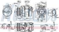 Kompresor klimatizace NISSENS 890358 Kompresor klimatizace NISSENS 890358