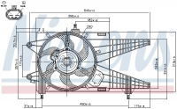 Ventilátor chladiče NISSENS 85137 Ventilátor chladiče NISSENS 85137