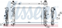 Chladič motoru NISSENS 67156A