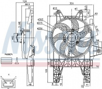 Ventilátor chladiče NISSENS 85140 Ventilátor chladiče NISSENS 85140