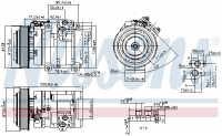 Kompresor klimatizace NISSENS 890371 Kompresor klimatizace NISSENS 890371