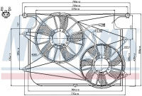 Ventilátor chladiče NISSENS 85610