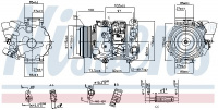 Kompresor klimatizace NISSENS 890142 Kompresor klimatizace NISSENS 890142