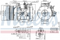 Kompresor klimatizace NISSENS 890153 Kompresor klimatizace NISSENS 890153