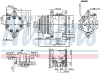 Kompresor klimatizace NISSENS 89691 Kompresor klimatizace NISSENS 89691