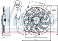 Ventilátor chladiče NISSENS 85637 Ventilátor chladiče NISSENS 85637