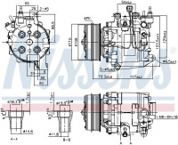 Kompresor klimatizace NISSENS 890195 Kompresor klimatizace NISSENS 890195