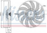 Ventilátor chladiče NISSENS 85638