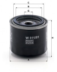 Olejový filtr MANN W811/81 (MF W811/81)