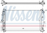 Chladič motoru NISSENS 630713 Chladič motoru NISSENS 630713