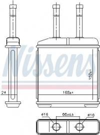 Výměník tepla NISSENS 76506 Výměník tepla NISSENS 76506