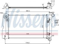 Chladič motoru NISSENS 64648A Chladič motoru NISSENS 64648A