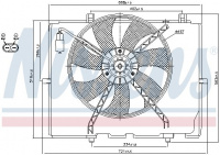 Ventilátor chladiče NISSENS 85654 Ventilátor chladiče NISSENS 85654