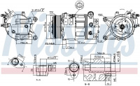 Kompresor klimatizace NISSENS 890226 Kompresor klimatizace NISSENS 890226