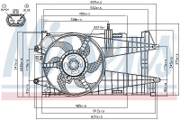Ventilátor chladiče NISSENS 85163