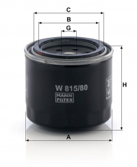 Olejový filtr MANN W815/80 (MF W815/80)