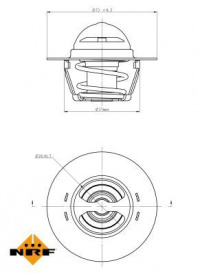 Termostat NRF 725128