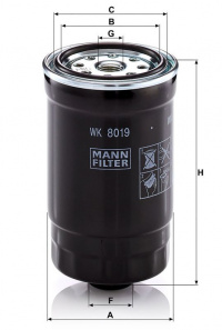 Palivový filtr MANN WK8019 (MF WK8019)