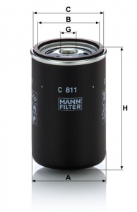 Vzduchový filtr MANN C811 (MF C811) - BOVA, DAF, SOLARIS