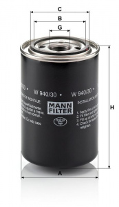 Olejový filtr MANN W940/30 (MF W940/30)