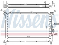 Chladič motoru NISSENS 63278A Chladič motoru NISSENS 63278A