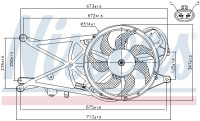 Ventilátor chladiče klimatizace NISSENS 85204 Ventilátor chladiče klimatizace NISSENS 85204