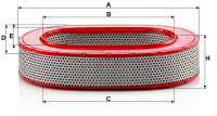 Vzduchový filtr MANN C37145 (MF C37145) - MERCEDES-BENZ Vzduchový filtr MANN C37145 (MF C37145) - MERCEDES-BENZ