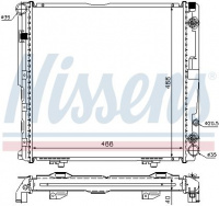 Chladič motoru NISSENS 62763A Chladič motoru NISSENS 62763A