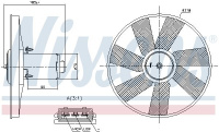 Ventilátor chladiče NISSENS 85838